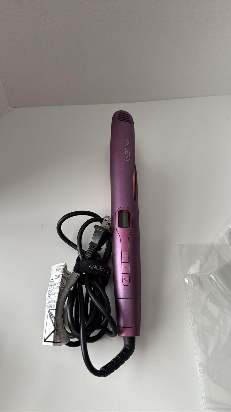 ANGENIL 2-in-1 Hair Straightener & Curler Flat Iron Purple